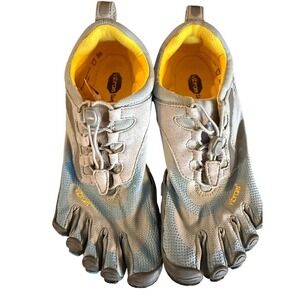 Vibram FiveFingers Spyridon LS Trail Running Shoes Blue Grey Yellow W356 Size 39